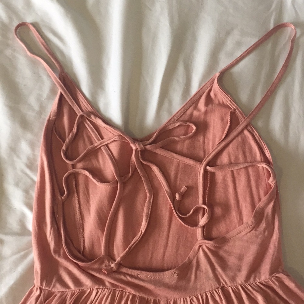 Tie Back Pink Dress - Picture 5 of 5